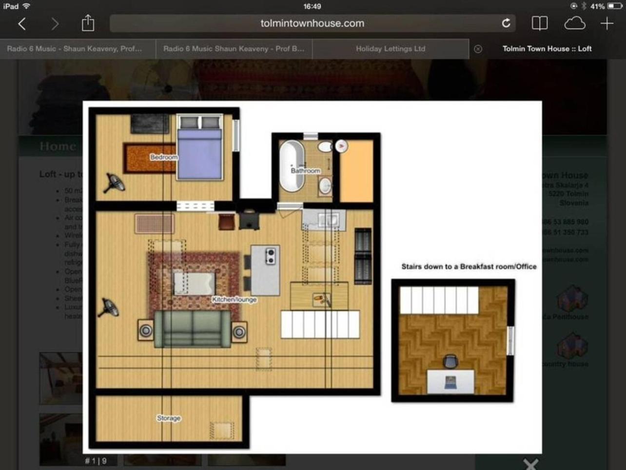 Tolmin Center Apartments Townhouse & Loft Ngoại thất bức ảnh